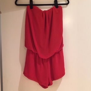 Cute red romper